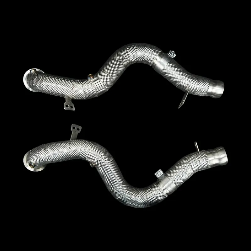 BlackBoost Catless Downpipes | for Mercedes S560 (212) M176 4.0L V8 BiTurbo