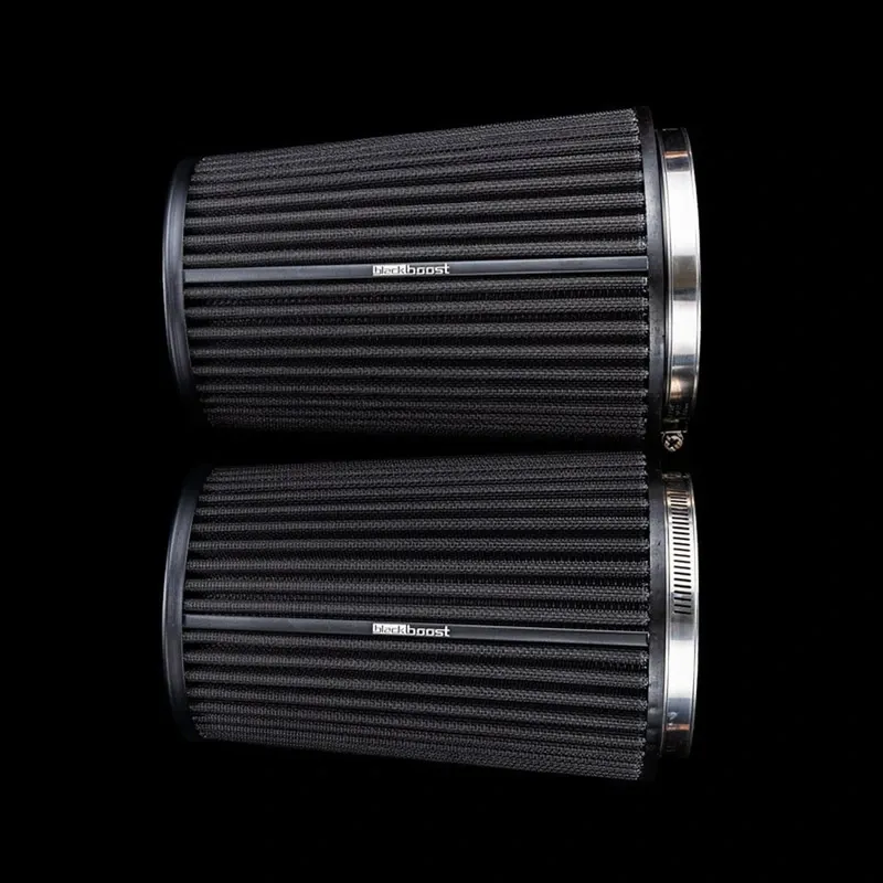 BlackBoost Twin Flow Synthetic Dry Air Filter, conical (4.3" x 185mm) – set of 2 | for BlackBoost cold air intake systems