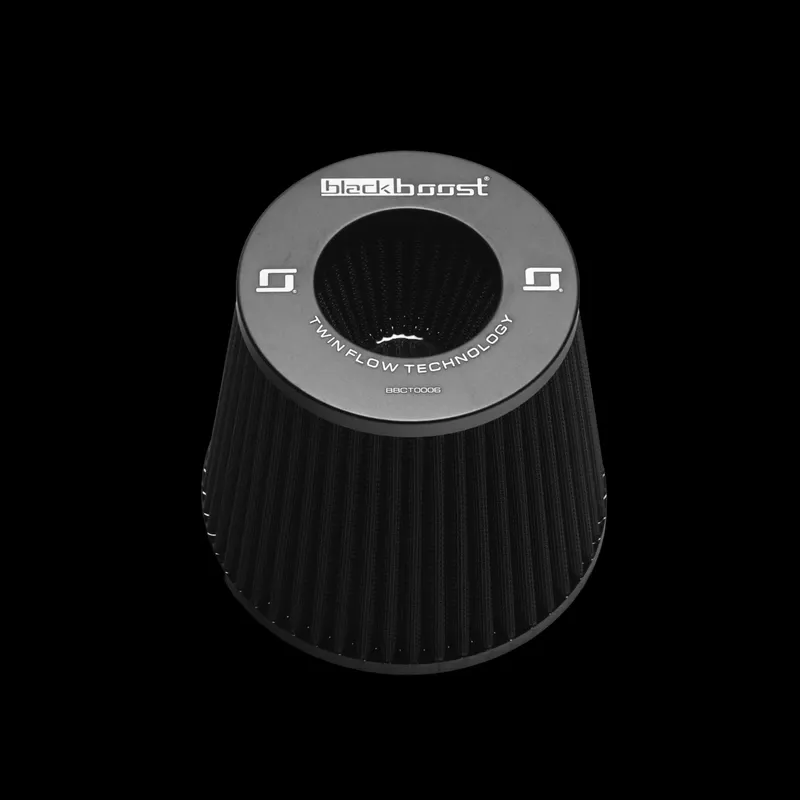 BlackBoost Twin Flow Synthetic Dry Air Filter, conical (5.5" x 180mm) version 155 | for BlackBoost cold air intake systems