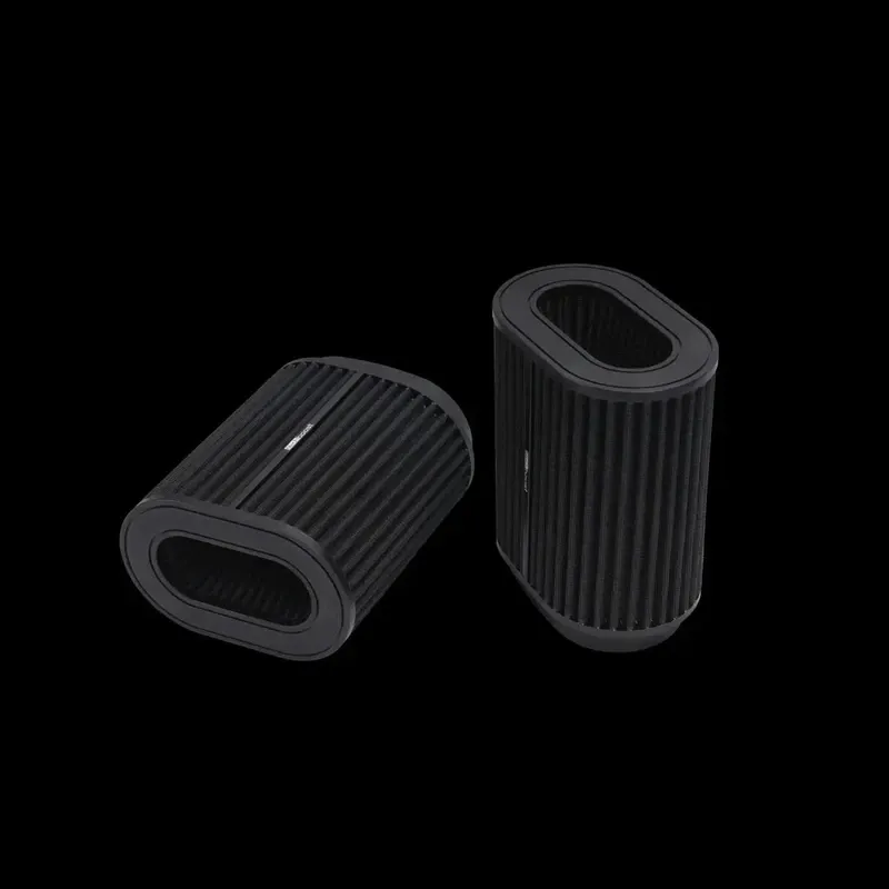BlackBoost Twin Flow Synthetic Dry Air Filter, oval (4.3" x 196mm) V1 – set of 2 | for BlackBoost cold air intake systems – 3