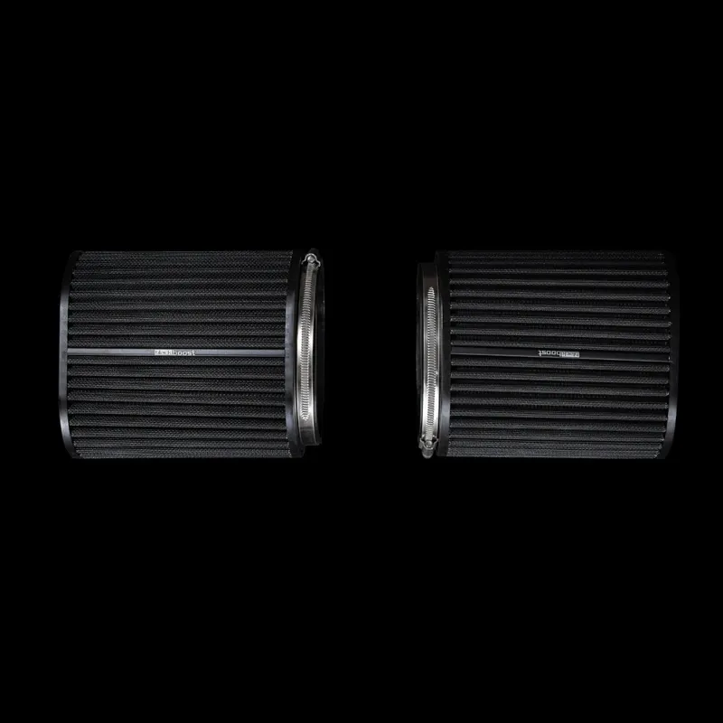 BlackBoost Twin Flow Synthetic Dry Air Filter, oval (4.3" x 196mm) – set of 2 | for BlackBoost cold air intake systems