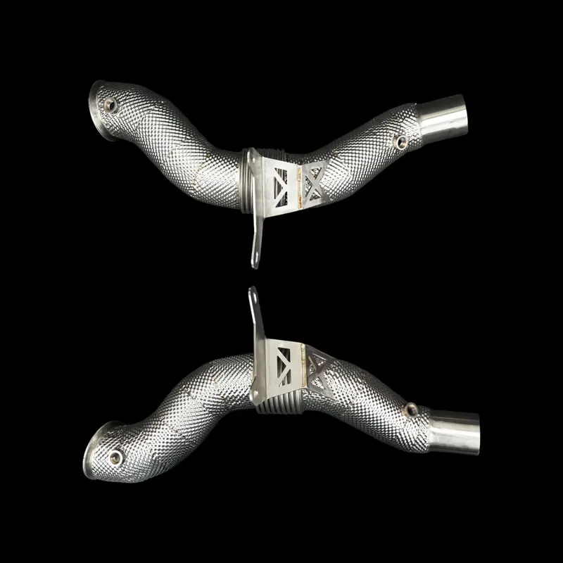 BlackBoost Catless Downpipes | for Ferrari 488 Pista (Type F142M) F154 CB 3.9L V8 Twin-Turbo