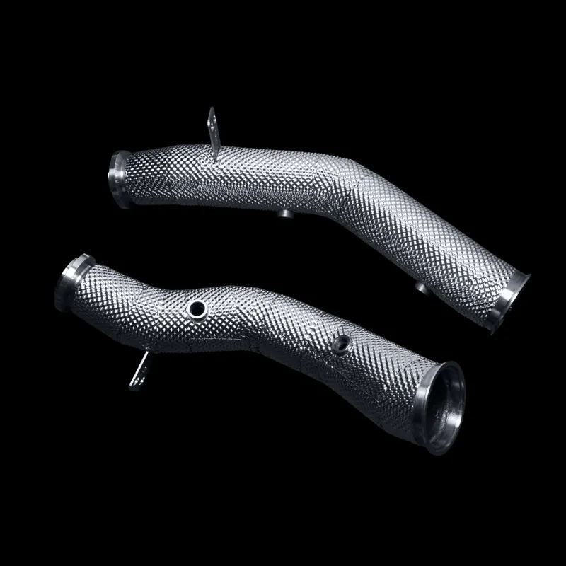 BlackBoost Catless Downpipes | for Mercedes E400 (213) M276 3.0L V6 BiTurbo